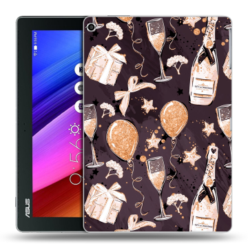 Силиконовый чехол на ASUS ZenPad 10 с принтом Новый год