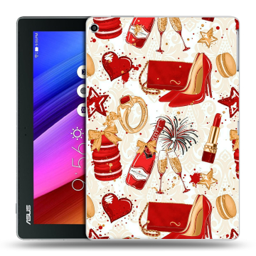 Силиконовый чехол на ASUS ZenPad 10 с принтом Новый год