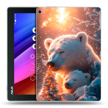 Силиконовый чехол на ASUS ZenPad 10 с принтом Новый год