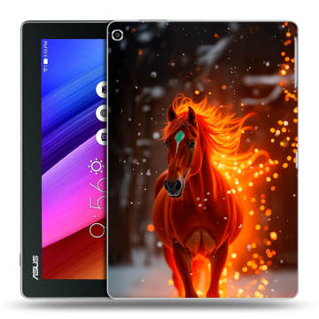 Силиконовый чехол на ASUS ZenPad 10 с принтом Новый год