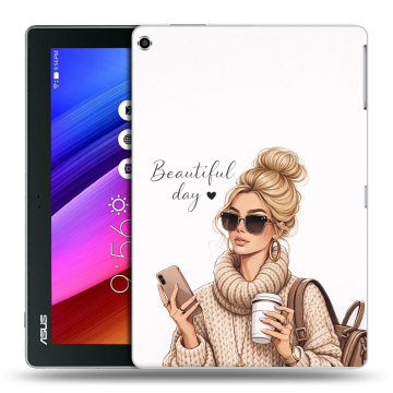 Силиконовый чехол на ASUS ZenPad 10 с принтом женский Силиконовый чехол на ASUS ZenPad 10 с принтом женский