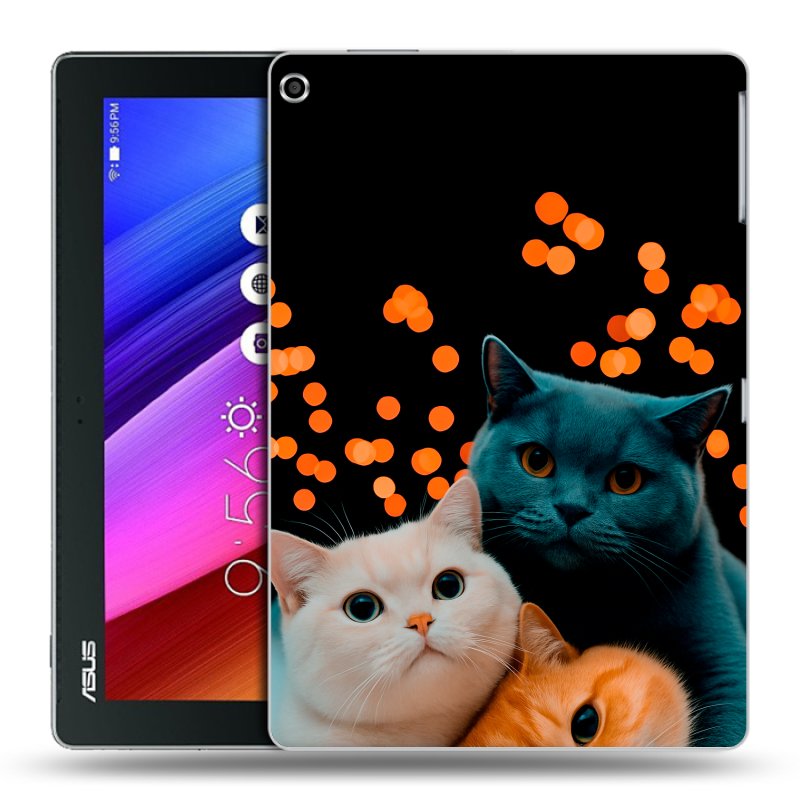 Силиконовый чехол на ASUS ZenPad 10 с принтом Кошки Силиконовый чехол на ASUS ZenPad 10 с принтом Кошки