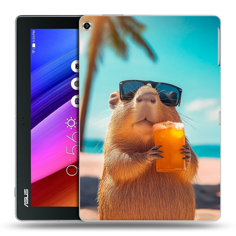 Силиконовый чехол на ASUS ZenPad 10 с принтом Капибара Силиконовый чехол на ASUS ZenPad 10 с принтом Капибара