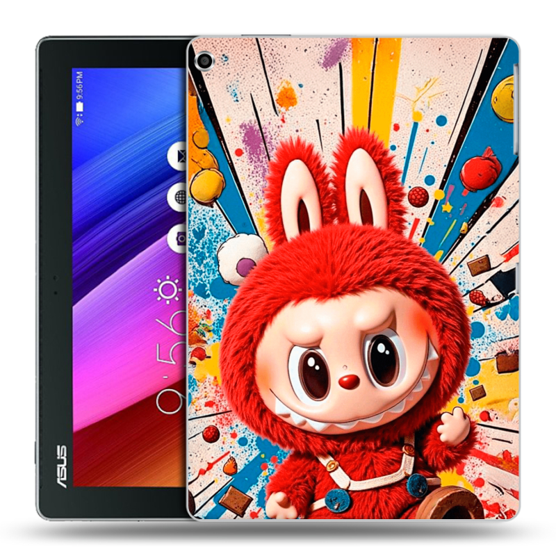 Силиконовый чехол на ASUS ZenPad 10 с принтом Labubu Лабубу Силиконовый чехол на ASUS ZenPad 10 с принтом Labubu Лабубу
