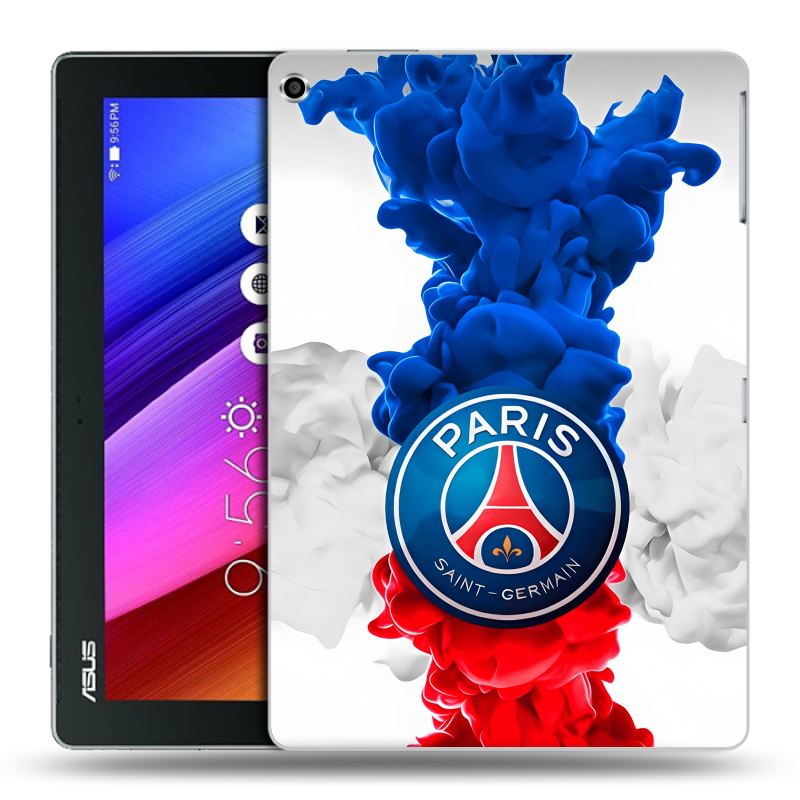 Силиконовый чехол на ASUS ZenPad 10 с принтом PSG ПСЖ Силиконовый чехол на ASUS ZenPad 10 с принтом PSG ПСЖ