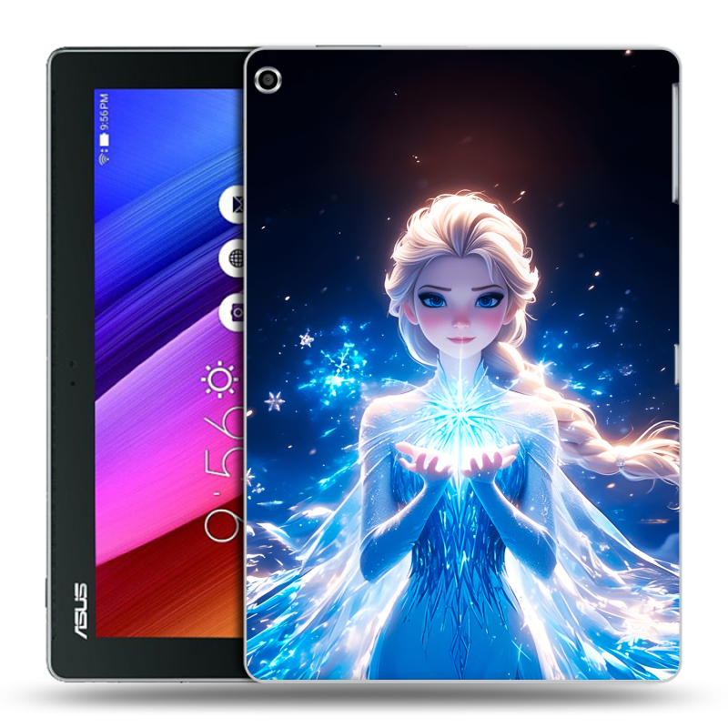 Силиконовый чехол на ASUS ZenPad 10 с принтом Холодное сердце Frozen Силиконовый чехол на ASUS ZenPad 10 с принтом Холодное сердце Frozen