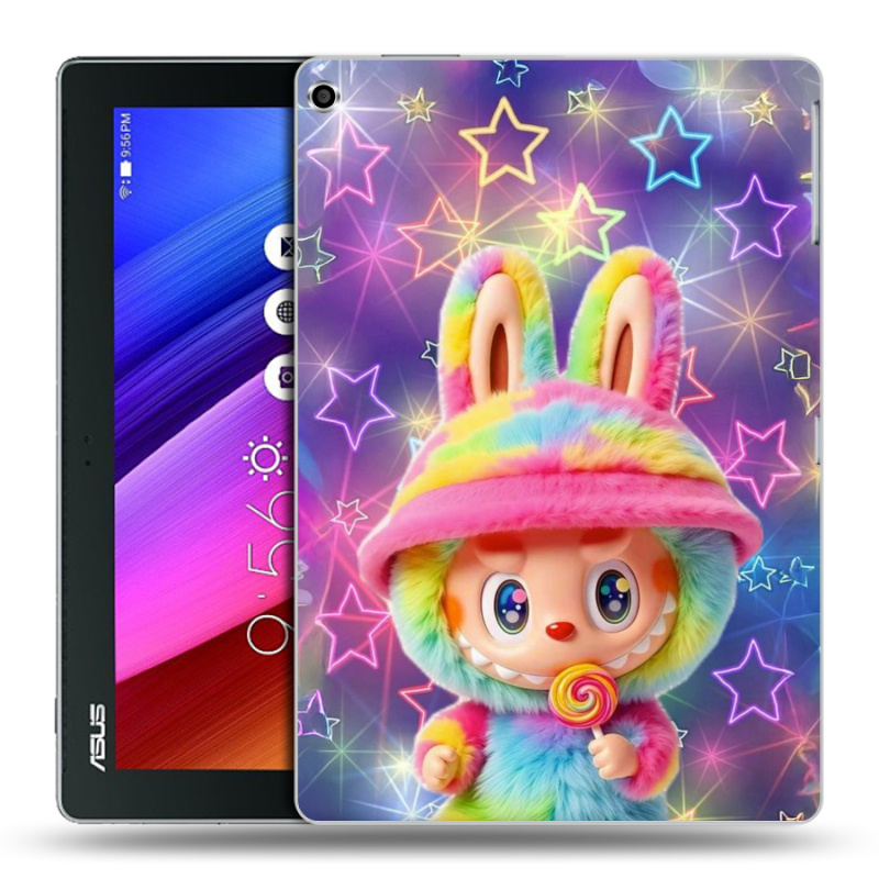 Силиконовый чехол на ASUS ZenPad 10 с принтом Labubu Лабубу Силиконовый чехол на ASUS ZenPad 10 с принтом Labubu Лабубу