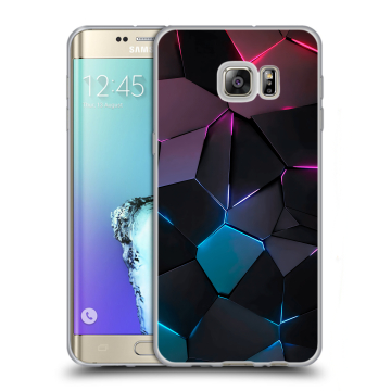 Пластиковый чехол на Samsung Galaxy S6 Edge Plus с принтом Геометрия неона Пластиковый чехол на Samsung Galaxy S6 Edge Plus с принтом Геометрия неона