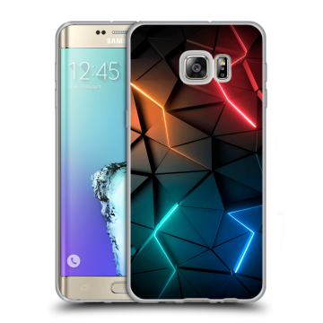 Пластиковый чехол на Samsung Galaxy S6 Edge Plus с принтом Абстракция неон Пластиковый чехол на Samsung Galaxy S6 Edge Plus с принтом Абстракция неон