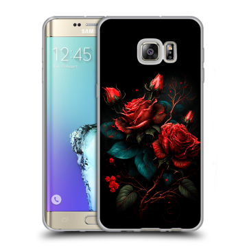Пластиковый чехол на Samsung Galaxy S6 Edge Plus с принтом Розы красные Пластиковый чехол на Samsung Galaxy S6 Edge Plus с принтом Розы красные
