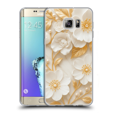 Пластиковый чехол на Samsung Galaxy S6 Edge Plus с принтом Цветы Пластиковый чехол на Samsung Galaxy S6 Edge Plus с принтом Цветы