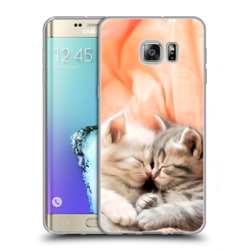 Пластиковый чехол на Samsung Galaxy S6 Edge Plus с принтом Котята Пластиковый чехол на Samsung Galaxy S6 Edge Plus с принтом Котята