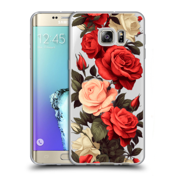 Пластиковый чехол на Samsung Galaxy S6 Edge Plus с принтом Розы