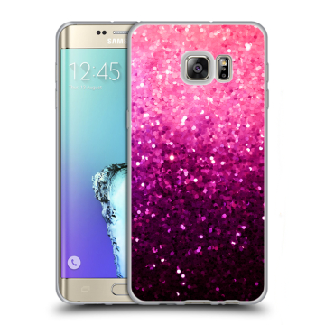 Пластиковый чехол на Samsung Galaxy S6 Edge Plus с принтом Блестки
