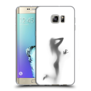 Пластиковый чехол на Samsung Galaxy S6 Edge Plus с принтом Силуэт