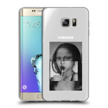 Пластиковый чехол на Samsung Galaxy S6 Edge Plus с принтом Мона Лиза
