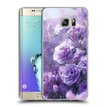 Пластиковый чехол на Samsung Galaxy S6 Edge Plus с принтом Розы цветы