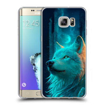 Пластиковый чехол на Samsung Galaxy S6 Edge Plus с принтом бабочки саккура Пластиковый чехол на Samsung Galaxy S6 Edge Plus с принтом бабочки саккура
