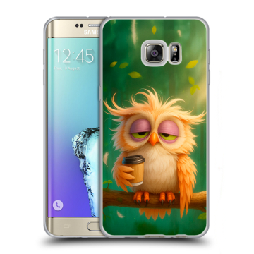 Пластиковый чехол на Samsung Galaxy S6 Edge Plus с принтом сова Пластиковый чехол на Samsung Galaxy S6 Edge Plus с принтом сова