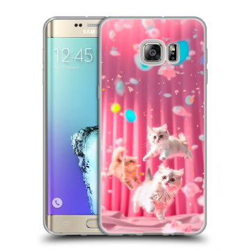 Пластиковый чехол на Samsung Galaxy S6 Edge Plus с принтом милые котики Пластиковый чехол на Samsung Galaxy S6 Edge Plus с принтом милые котики