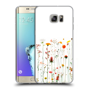 Пластиковый чехол на Samsung Galaxy S6 Edge Plus с принтом цветы