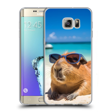 Пластиковый чехол на Samsung Galaxy S6 Edge Plus с принтом Капибара Пластиковый чехол на Samsung Galaxy S6 Edge Plus с принтом Капибара