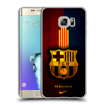 Пластиковый чехол на Samsung Galaxy S6 Edge Plus с принтом Барселона Barcelona