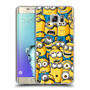 Пластиковый чехол на Samsung Galaxy S6 Edge Plus с принтом Миньоны Пластиковый чехол на Samsung Galaxy S6 Edge Plus с принтом Миньоны