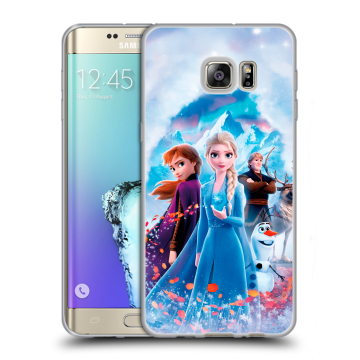 Пластиковый чехол на Samsung Galaxy S6 Edge Plus с принтом Холодное сердце Frozen Пластиковый чехол на Samsung Galaxy S6 Edge Plus с принтом Холодное сердце Frozen