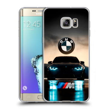 Пластиковый чехол на Samsung Galaxy S6 Edge Plus с принтом БМВ BMW