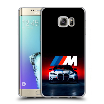 Пластиковый чехол на Samsung Galaxy S6 Edge Plus с принтом БМВ BMW