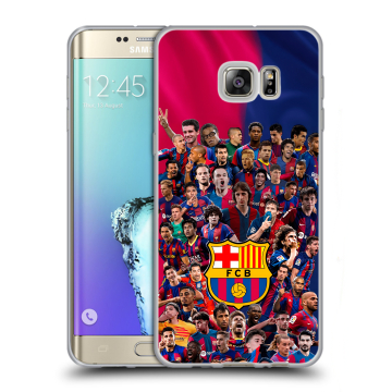 Пластиковый чехол на Samsung Galaxy S6 Edge Plus с принтом Барселона Barcelona