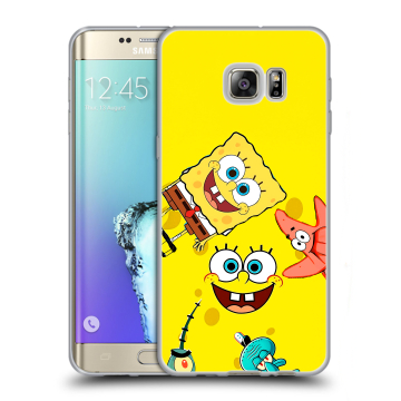 Пластиковый чехол на Samsung Galaxy S6 Edge Plus с принтом Спанч боб Спанчбоб Пластиковый чехол на Samsung Galaxy S6 Edge Plus с принтом Спанч боб Спанчбоб