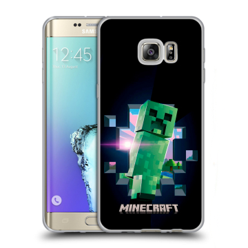 Пластиковый чехол на Samsung Galaxy S6 Edge Plus с принтом Майнкрафт Minecraft
