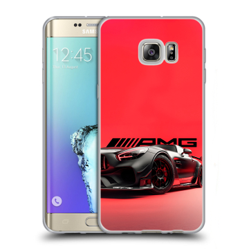 Пластиковый чехол на Samsung Galaxy S6 Edge Plus с принтом Мерседес Mercedes AMG Пластиковый чехол на Samsung Galaxy S6 Edge Plus с принтом Мерседес Mercedes AMG