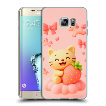 Пластиковый чехол на Samsung Galaxy S6 Edge Plus с принтом для девочек