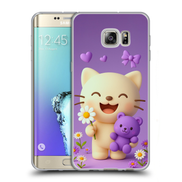 Пластиковый чехол на Samsung Galaxy S6 Edge Plus с принтом для девочек