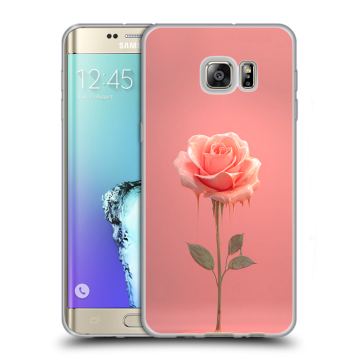 Пластиковый чехол на Samsung Galaxy S6 Edge Plus с принтом Розовая роза Пластиковый чехол на Samsung Galaxy S6 Edge Plus с принтом Розовая роза