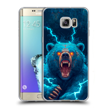 Пластиковый чехол на Samsung Galaxy S6 Edge Plus с принтом Медведь Пластиковый чехол на Samsung Galaxy S6 Edge Plus с принтом Медведь