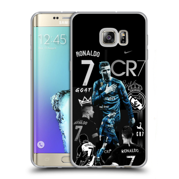 Пластиковый чехол на Samsung Galaxy S6 Edge Plus с принтом Реал Роналдо