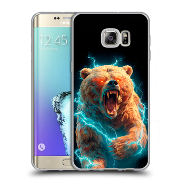 Пластиковый чехол на Samsung Galaxy S6 Edge Plus с принтом Медведь Пластиковый чехол на Samsung Galaxy S6 Edge Plus с принтом Медведь