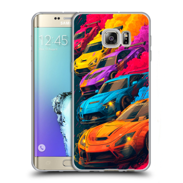 Пластиковый чехол на Samsung Galaxy S6 Edge Plus с принтом Тачки Пластиковый чехол на Samsung Galaxy S6 Edge Plus с принтом Тачки