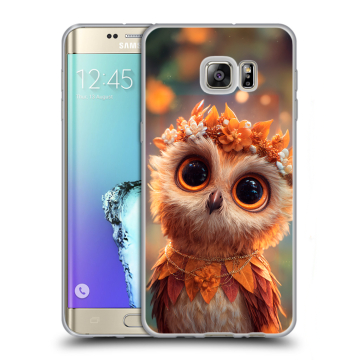 Пластиковый чехол на Samsung Galaxy S6 Edge Plus с принтом Милая сова Пластиковый чехол на Samsung Galaxy S6 Edge Plus с принтом Милая сова