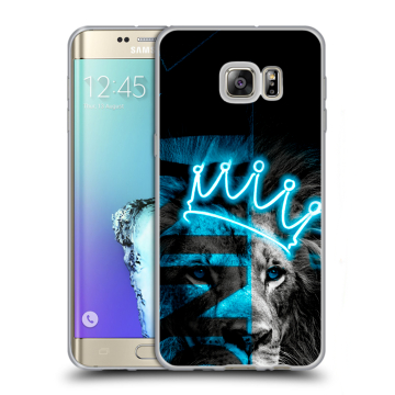 Пластиковый чехол на Samsung Galaxy S6 Edge Plus с принтом Король лев Пластиковый чехол на Samsung Galaxy S6 Edge Plus с принтом Король лев