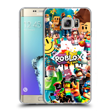 Пластиковый чехол на Samsung Galaxy S6 Edge Plus с принтом Roblox Роблокс