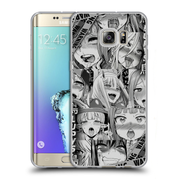 Пластиковый чехол на Samsung Galaxy S6 Edge Plus с принтом Ahegao Ахегао Аниме Пластиковый чехол на Samsung Galaxy S6 Edge Plus с принтом Ahegao Ахегао Аниме