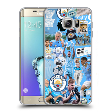 Пластиковый чехол на Samsung Galaxy S6 Edge Plus с принтом Man City Манчестер Сити Пластиковый чехол на Samsung Galaxy S6 Edge Plus с принтом Man City Манчестер Сити