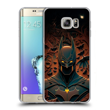 Пластиковый чехол на Samsung Galaxy S6 Edge Plus с принтом Batman Бэтмен Пластиковый чехол на Samsung Galaxy S6 Edge Plus с принтом Batman Бэтмен