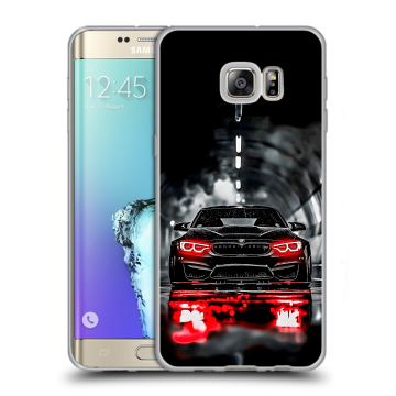 Пластиковый чехол на Samsung Galaxy S6 Edge Plus с принтом BMW БМВ