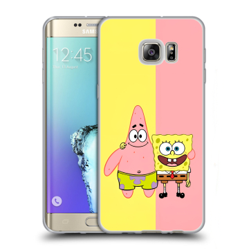 Пластиковый чехол на Samsung Galaxy S6 Edge Plus с принтом Спанч боб Спанчбоб Пластиковый чехол на Samsung Galaxy S6 Edge Plus с принтом Спанч боб Спанчбоб